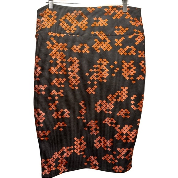 LulaRoe Cassie Pencil Skirt Stretchy High Wide Waist Band Large 14-16 - Picture 1 of 12